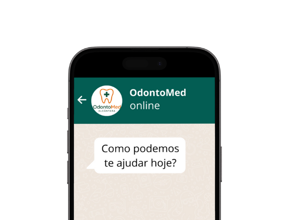 Mockup de conversa no WhatsApp
